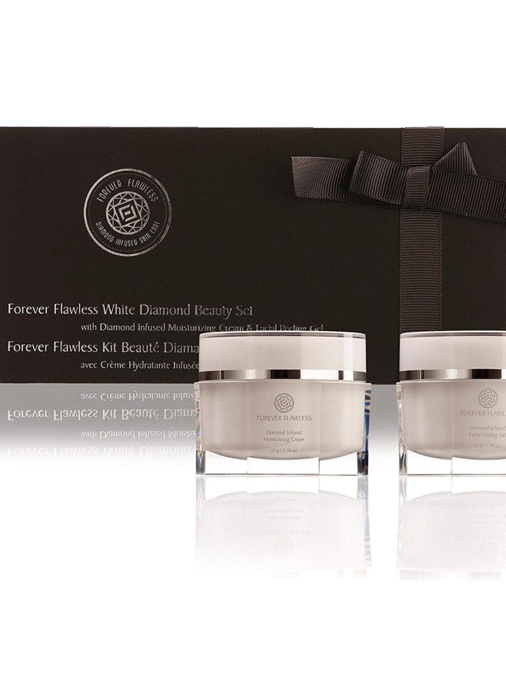 Forever Flawless White Diamond Beauty Set - moisturizing cream, and peeling gel